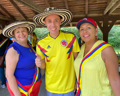 Colombian Independence Day picnic