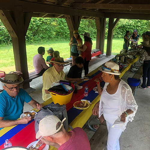 Colombian Independence Day picnic