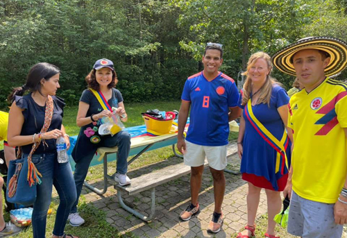 Colombian Independence Day picnic