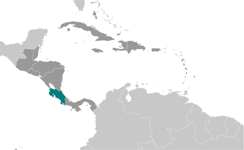 Map of Costa Rica