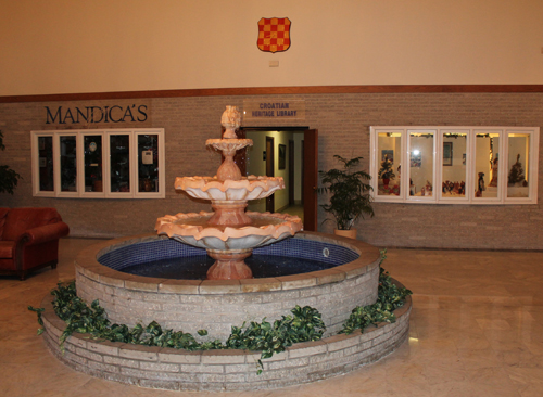 Fountain in Croatian Lodge in Eastlake Cleveland Ohio