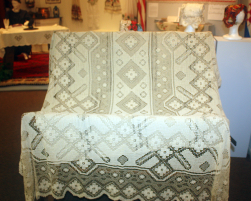 Croatian Folk Art: Lace & Embroidery exhibit at Croatian Heritage Museum in Cleveland