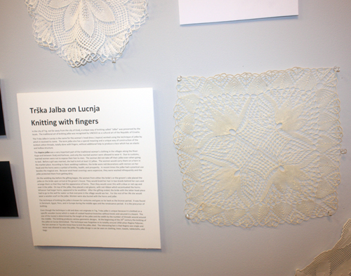 Croatian Folk Art: Lace & Embroidery exhibit at Croatian Heritage Museum in Cleveland