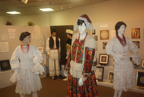 Croatian Folk Art: Lace & Embroidery exhibit at Croatian Heritage Museum in Cleveland