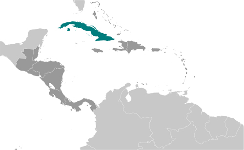 Map of Cuba