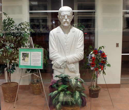 Masaryk bust at Bohemina Hall