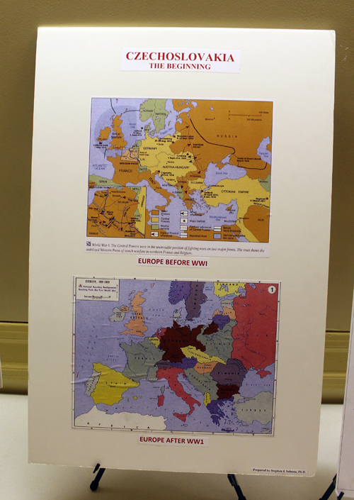 Maps of Czechoslovakia - before WWI and after