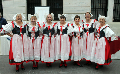 Sokol Greater Cleveland Czech Folk Dancers performed a traditional Slavic Maypole Dance