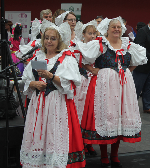 Sokol Greater Cleveland Czech Folk Dancers performed a traditional Slavic Maypole Dance