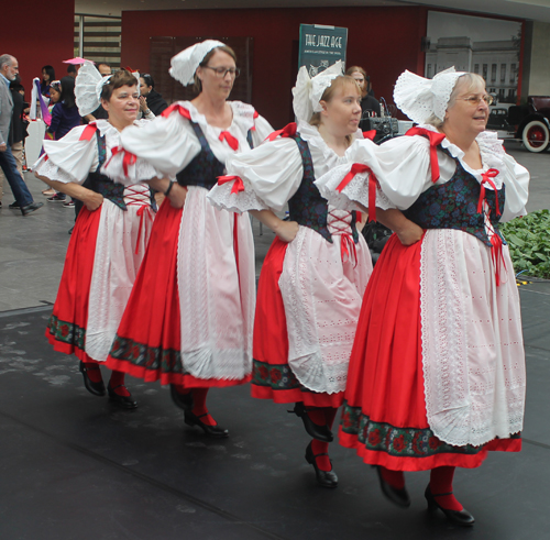 Sokol Greater Cleveland Czech Folk Dancers performed a traditional Slavic Maypole Dance