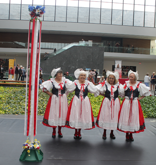 Sokol Greater Cleveland Czech Folk Dancers performed a traditional Slavic Maypole Dance