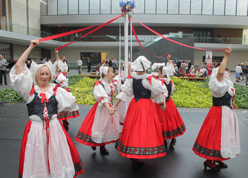 Sokol Greater Cleveland Czech Folk Dancers performed a traditional Slavic Maypole Dance