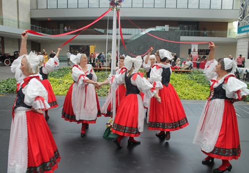 Sokol Greater Cleveland Czech Folk Dancers performed a traditional Slavic Maypole Dance