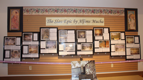 The Slav Epic display in the Czech Museum