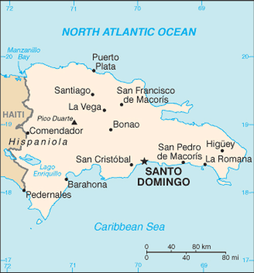 Map of Dominican Republic