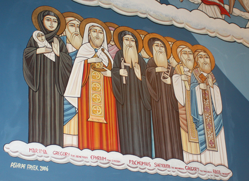 St. Mark Coptic Orthodox Church saint icons