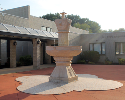 Fountain in H.H. Pope Shenouda III Courtyard