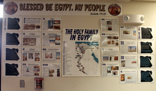 Blessed be Egypt display at the 2014 Egyptian Festival at St. Mark Church