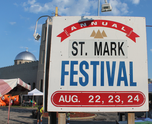 Egyptian Festival sign at St. Mark Coptic Orthodox Church