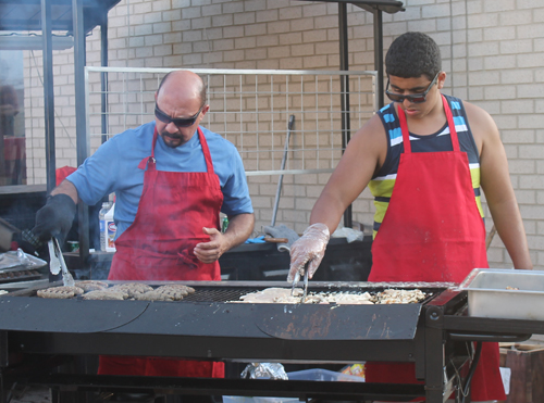 Grilling Food at the 2014 Egyptian Festival at St. Mark Church