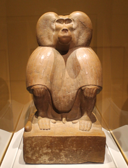Figure of a Squatting Baboon