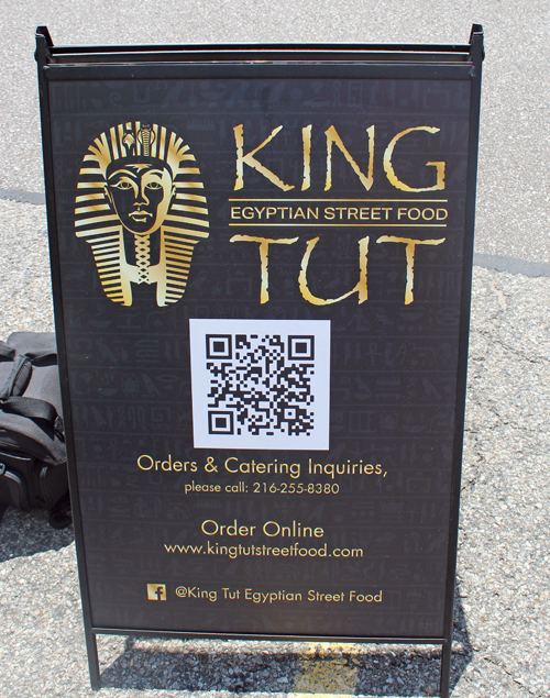 King Tut Egyptian Food Truck sign