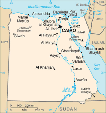 Egypt Map 