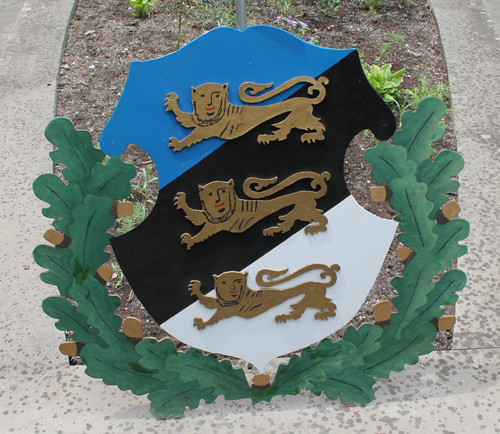 Coat of arms of Estonia in Cultural Garden