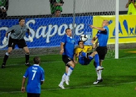 Estonia Brazil soccer football game