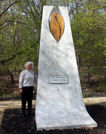 Erika Puussaar at Estonian Garden - April 30, 2011