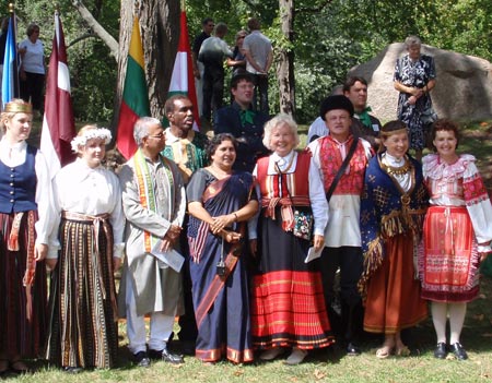 Estonian and other costumes at One World Day 2008