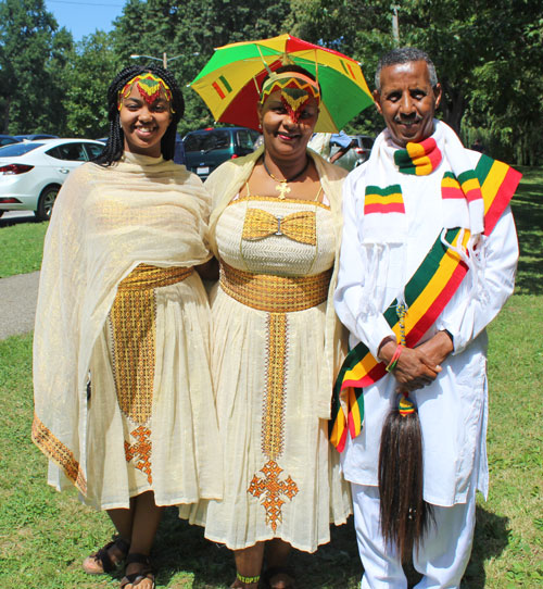 People at Ethiopian Garden dedication