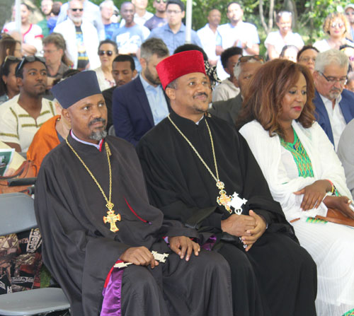 People at Ethiopian Garden dedication