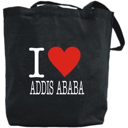 I love Addis Ababa Ethiopian tote bag