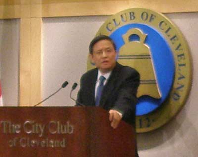 Ambassador Zhou Wenzhong at Cleveland City Club