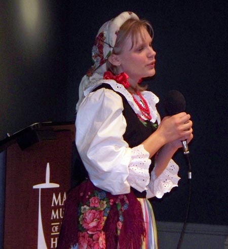 Joanna Sychla  of PIAST, Artistic Folk and Dance Ensemble from the Alliance of Poles in Cleveland Ohio