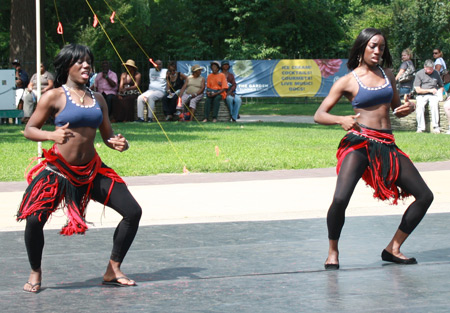 Liberian performers at the International Folk Festival in Cleveland Ohio