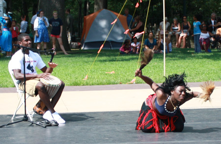 Liberian performers at the International Folk Festival in Cleveland Ohio