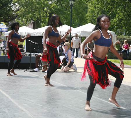 Liberian performers at the International Folk Festival in Cleveland Ohio