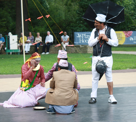 Nepali folk dancers entertained with the Nepali Maruni Naach