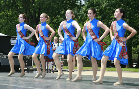 Touch of Tartan Scottish Highland dance performed by the Heather Belles, an award-winning contemporary Scottish Highland dance troupe from the Jenny May School of Highland Dance 