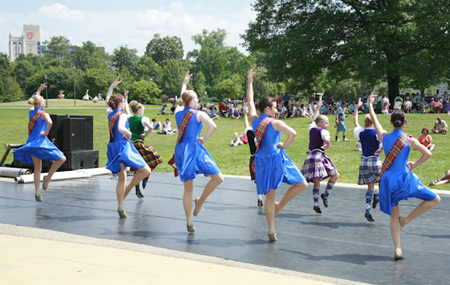 Touch of Tartan Scottish Highland dance performed by the Heather Belles, an award-winning contemporary Scottish Highland dance troupe from the Jenny May School of Highland Dance 