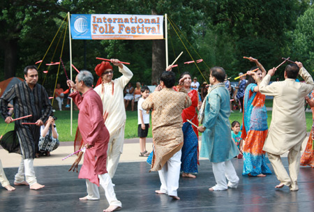 Dandiya Raas Indian folk dance performed by FICA