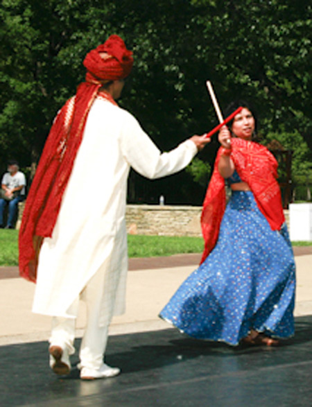 Dandiya Raas Indian folk dance performed by FICA