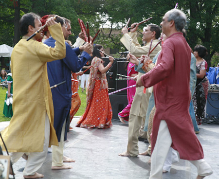 Dandiya Raas Indian folk dance performed by FICA