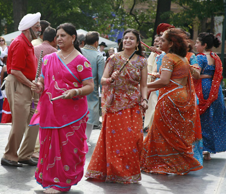 Dandiya Raas Indian folk dance performed by FICA