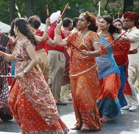 Dandiya Raas Indian folk dance performed by FICA
