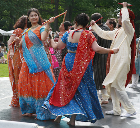 Dandiya Raas Indian folk dance performed by FICA