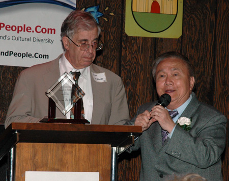 Lt. Colonel Joe Meisner inducted Dr. Dieu Thuc Do