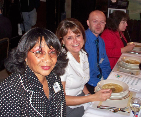 Cleveland City Council Woman Mamie Mitchell with Beth Sudyk and Kevin Fletcher of PS Awards